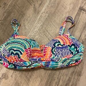 La Blanca Multicolor Bikini Top